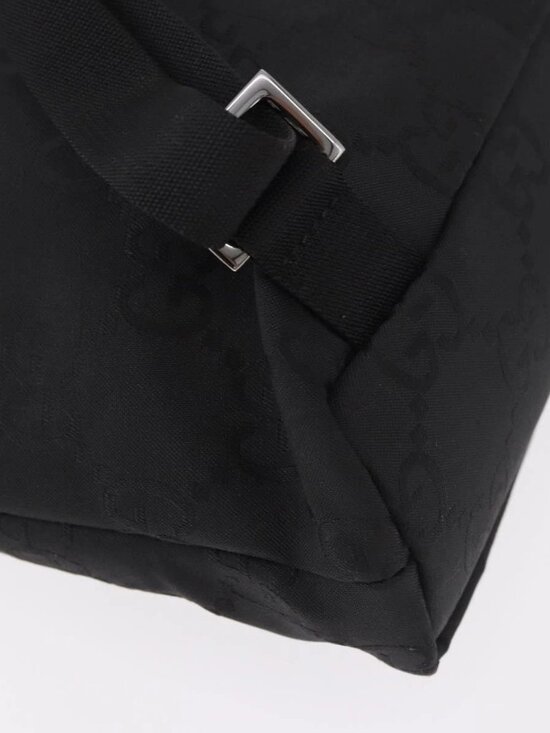 GUCCI GG Canvas Backpack Black Silver 003 0242 Auth main image 16